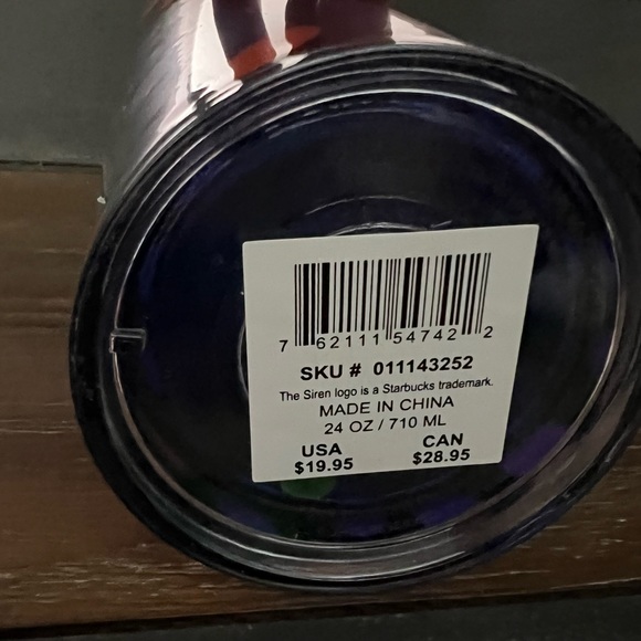 Starbucks Floral Tumbler 24oz NWT - Picture 3 of 3